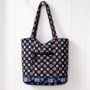 Vera Bradley Handbag Night Owl Pattern Tote Bag Pockets Classic Bag